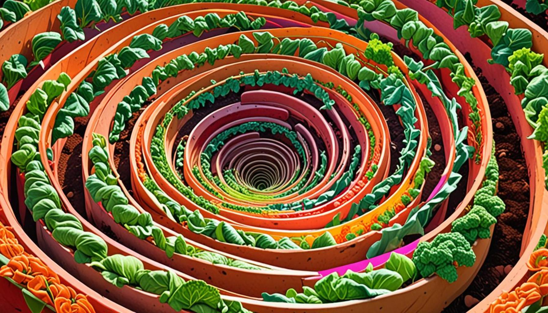 Spiral Vegetable Gardening: An Organic and Spatially Efficient Approach
